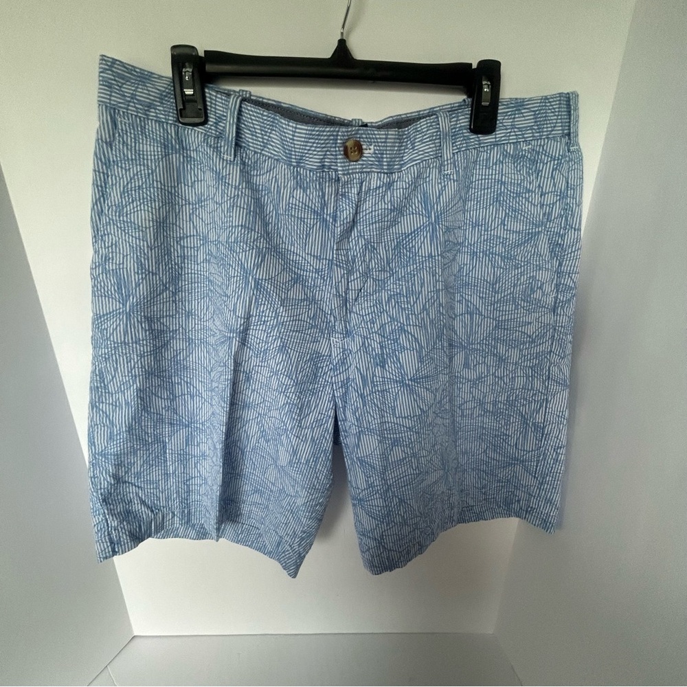 Izod Men’s Hawaiian‎ Shorts Blue Floral Design Size 36 Beach Casual